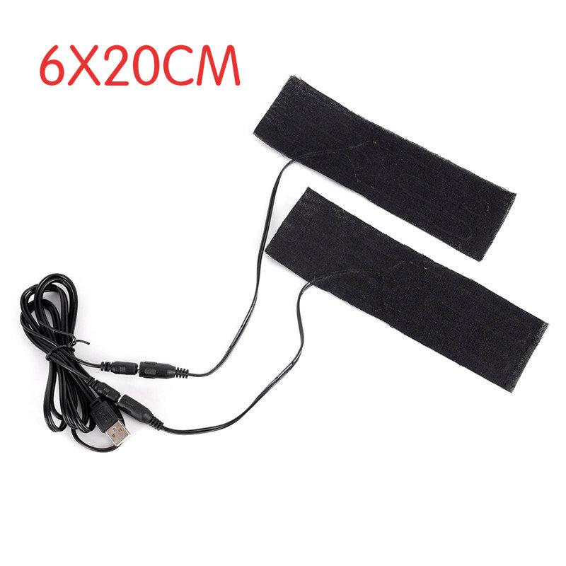 USB Charged Warm Paste Pads Waterproof Fiber Carbon Heating Pad Safe Portable Heating Warmer Pad for Vest Jacket Cloth Supplies