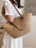 Women's Large Capacity Shoulder Bag Summer Straw Woven Basket Handbag Fashion Female Luxury Designer Beach Bag Bali Shopper Tote
