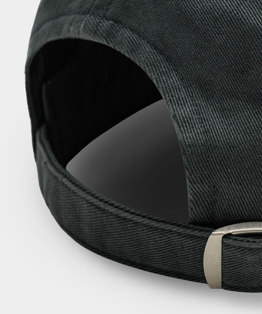 Dimiteulibeullaeg Vlad Washed Applique Ball Cap_Charcoal