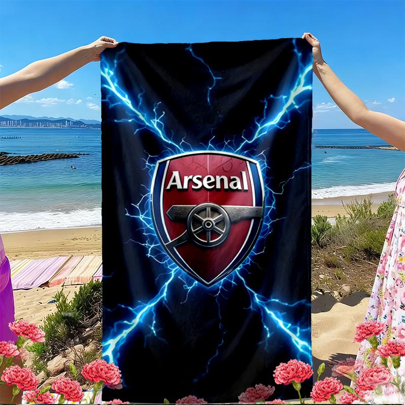 Football team.C Print Beach Towel, Versatile Lightweight Absorbent Beach Towel for Pool Surf Yoga Bathroom, Perfect Birthday Holiday Gift