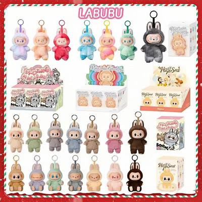 Figurine Anime de Haute Qualité Labubu 1ère/2ème/3ème génération les monstres boîte surprise Pendentif en Vinyle Poupée Modèle Jouet Monstre Mignon boîte surprise Porte-clés Cadeau