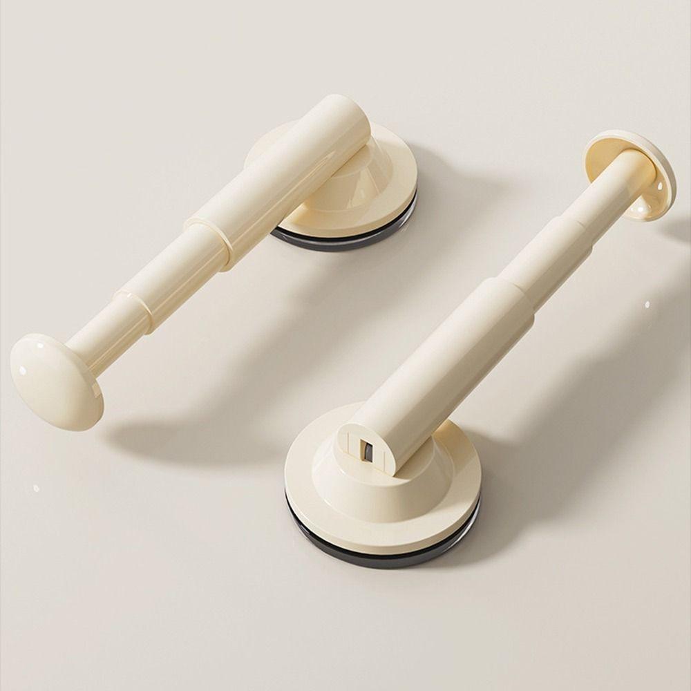 Wall Mounted Suction Cup Hanger Retractable Storage Rack Durable Drying Rack