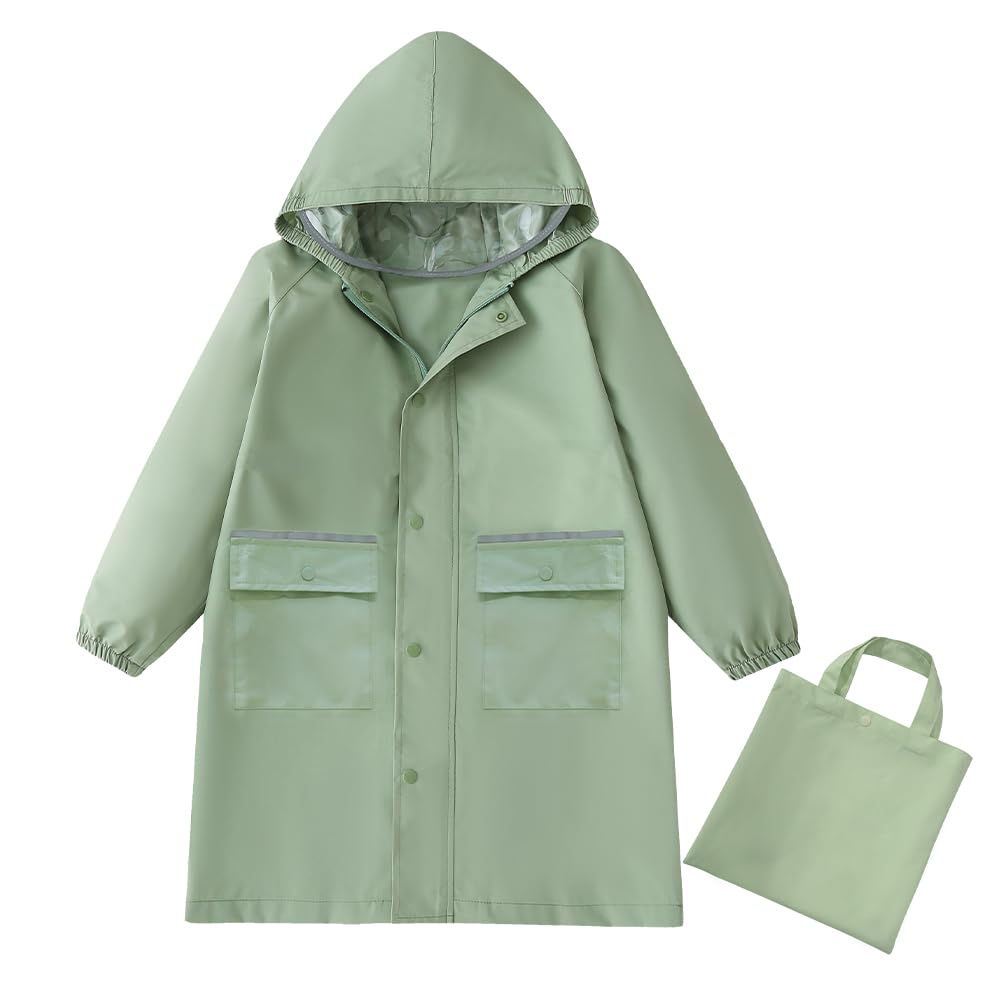 Raincoat for 5 with Storage Reflective Backpack Suitable for Height Rain for Field for XL [OKUYOSHI] Kids, Colors, Raincoat, Bag, Tape, Compatible,