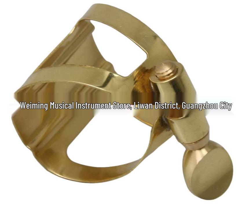 Alto Saxophone & Clarinet Ebonite Flute Mouthpiece Ligature - Black Metal Reed Clip Accessory