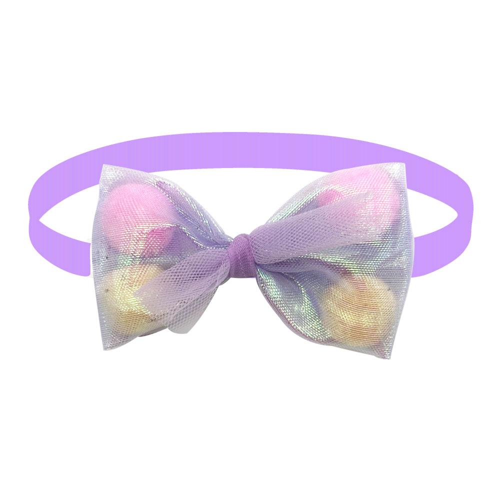 50/100PCS Lace Bow Ties for Small Dog Adjustable Dog Collar Cat Collar Cute Pompoms Bowties for Puppy Dog Grooming Accessories