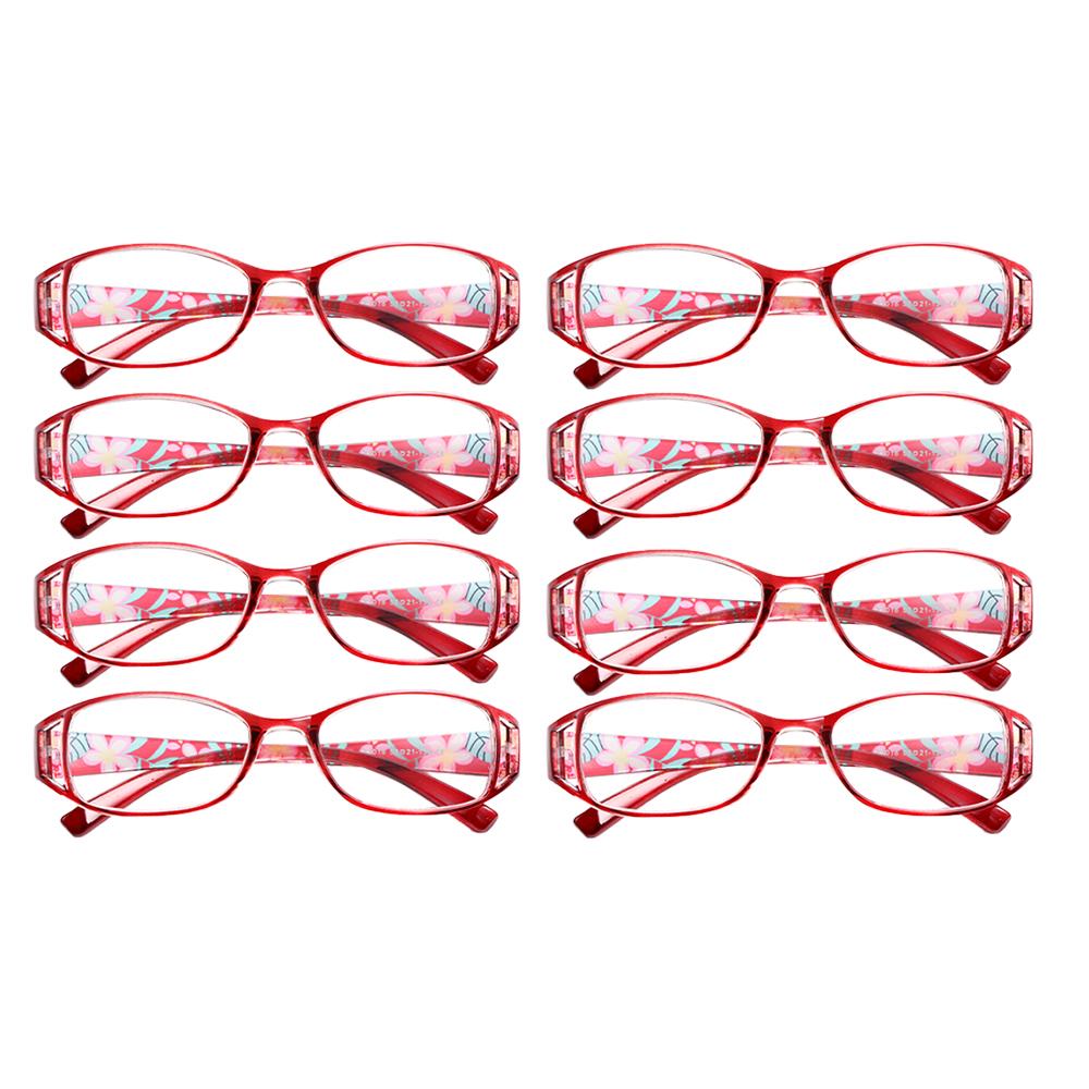 2pcs Women's Blue Light Blocking Reading Glasses +1.0 To +3.0 – Vintage HD PC Lens Stylish Elderly Readers