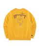 UPPERSTROP [Up9003] Comma Embroidered Graphic Sweatshirt Mustard
