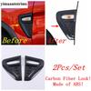 Car Body AC Air Flow Vent Fender Cover Kit Trim For Mitsubishi ASX   ABS Chrome / Carbon Fiber Look Exterior Accessories