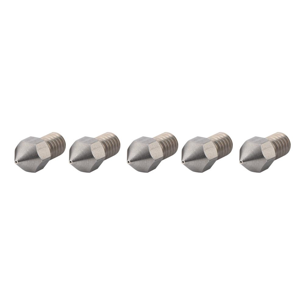 5 ks 3D tiskárna M6 Nerezová ocel Extruderová tryska Tisková hlava pro 1,75mm filament (1.75 0.4mm)