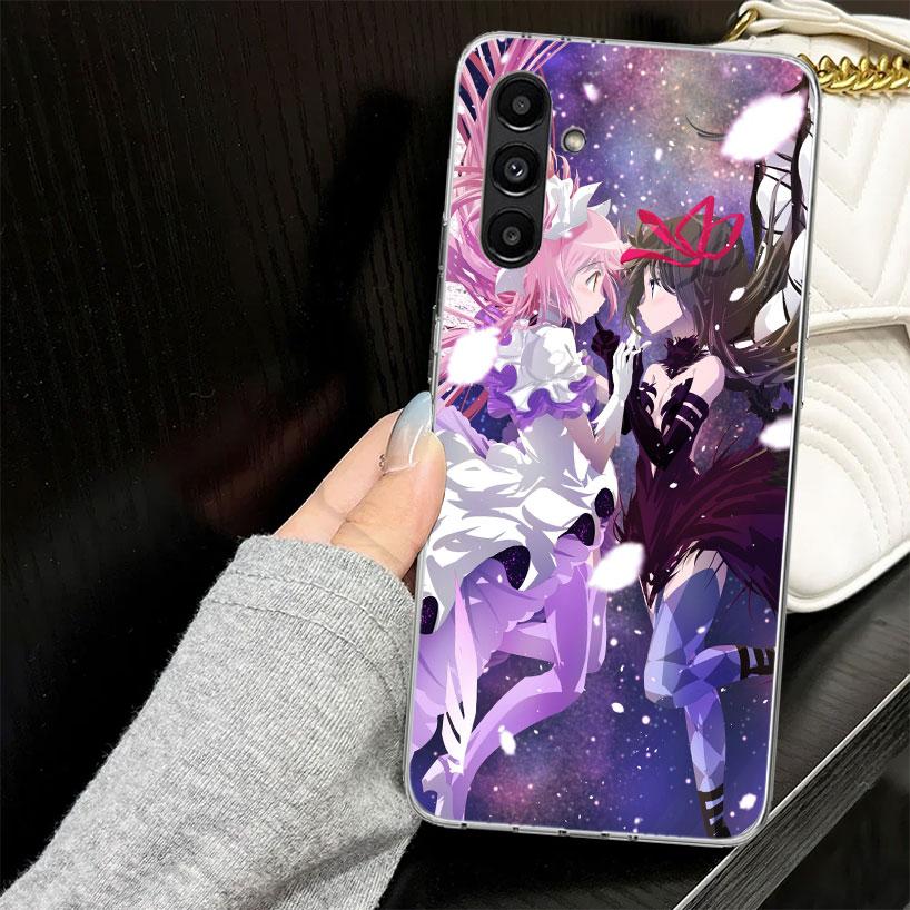 Madoka Magica Anime Case for Samsung A17 A16 A56 A36 A26 A15 A55 A35 A25 A14 A54 A34 A24 Phone Cover A13 A53 A33 A23 A05S A04S