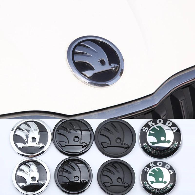 2025 Nová ABS Samolepka s logem předního zadního znaku pro SKODA Rapid Octavia Fabia Laura Superb Kodiaq Karoq Náhradní Acce