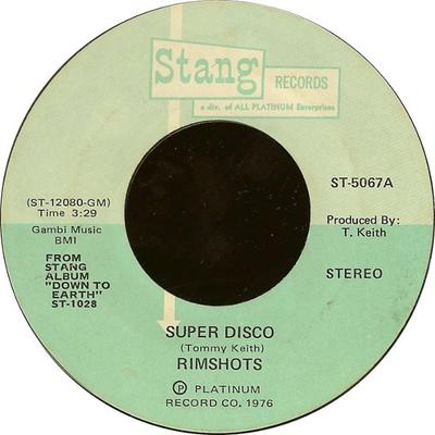 7inch Record RIMSHOTS - Super Disco ST5067 Stang Records 1976 US Soul/Funk Used