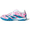 Predator Elite Comfortable Lightweight TF (Rubber Studs) Artificial Turf Non-Slip Durable Soccer Shoes Unisex Soccer Shoes White Pink IH0418