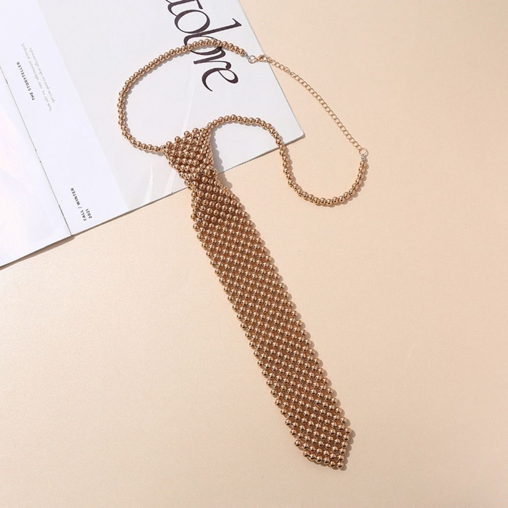 Cravate Cristal Style Coréen Cravate Vêtement Collier Chaîne Clavicule Filles