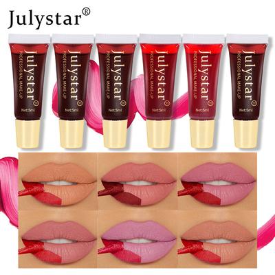 Trhací lesk na rty, Matný matný povrch pro zanechání základní barvy, Barvicí rtěnka na rty Tear Lipstick Makeup