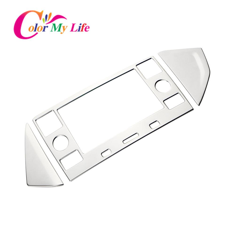 Car Navigation Panel Cover for VW T-Cross 2018-2023 Console Display Frame Center Sequins Stickers for Volkswagen