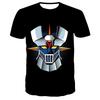 Mazinger Anime Robot 3D Print T-Shirts Men's Short Sleeve O-Neck Casual T Shirt Oversized Street Tees Harajuku Man Tops Clothing