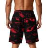 Men Loose Fit Halloween Themed Shorts with Pockets Drawstring Waist Athletic Casual Shorts for Sports and Wear