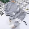 Korean Style Autumn Two-Piece Sportswear Set for Boys & Girls