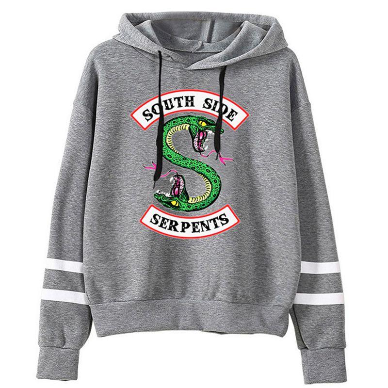 Serpents South Side Hoodie Riverdale Veronica Snake Gang Sweatshirt Top Pullover