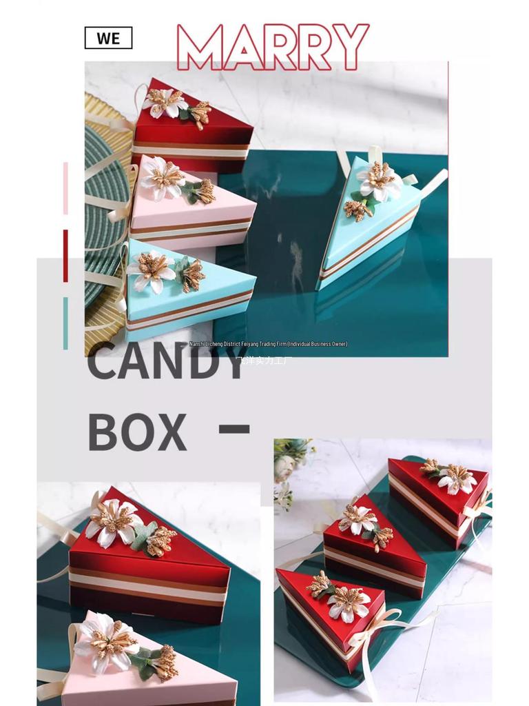Mori-Style Creative Cake and Candy Box for Weddings and Engagements