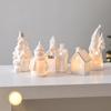 Christmas Ceramic Night Light: Snowman & Tree Decor