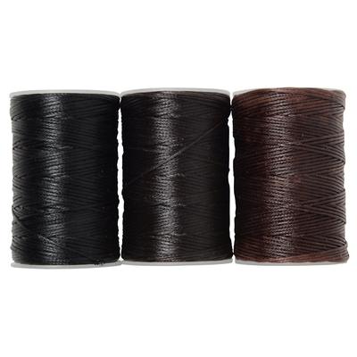 Harvestmart Waxed Leather Craft 60m Waxed Set of 3 Thread, 0.8mm Thread, Cord,