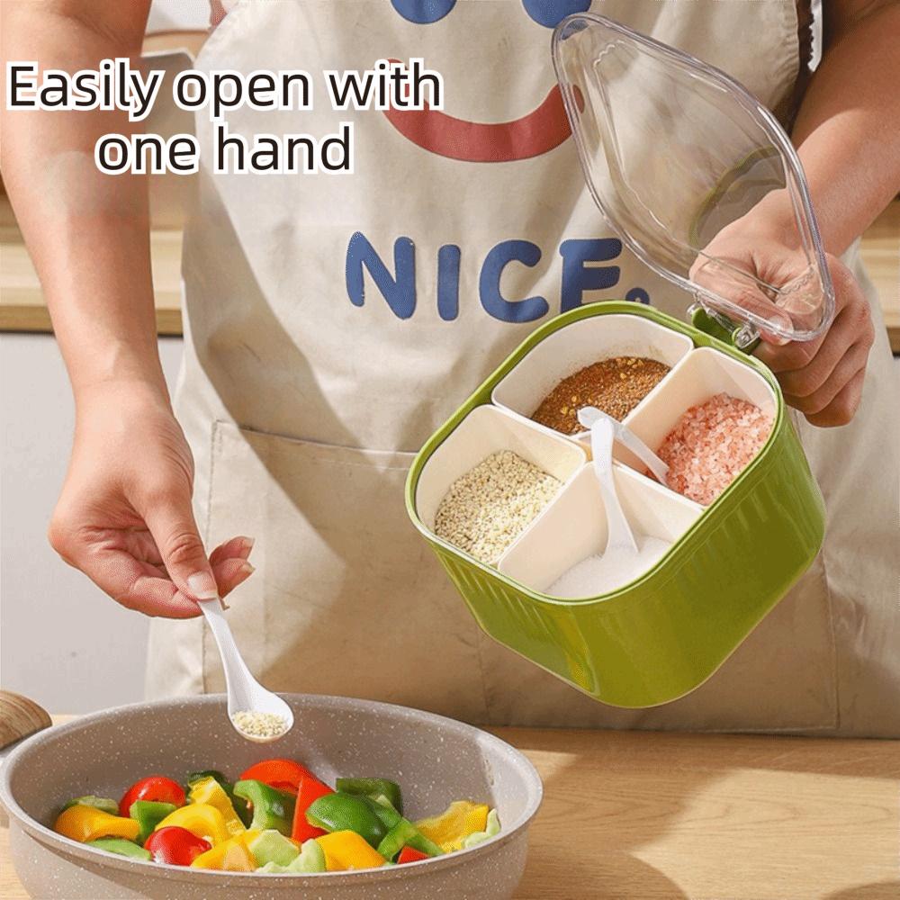 Moisture-proof Seasoning Box Sealed Spice Container Easy To Clean Condiment Jar Gadgets