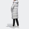 Adidas Neo Large Logo Casual Mid-Length Down Jacket Winter Women Outerwear Gray EI4425
