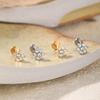 1 Stuks Titanium Oor Kraakbeen Stud Oorbellen voor Vrouwen Interne Schroefdraad Zirconia Bloem Oorlel Tragus Helix Lip Ringen Sieraden 16G