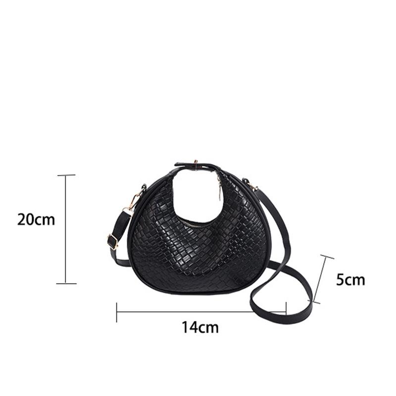 Women's Premium Shoulder Bag New Fashion Niche Design Messenger Bag Female Simple Style Female Woven Hobo Bag