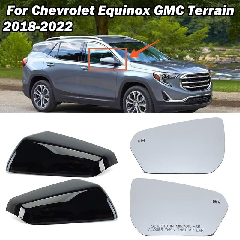 FOR GMC Terrain for Chevrolet EQUINOX 2018 - US Side Rear View Mirror Cover Caps Hood shell case frame Car Accessories