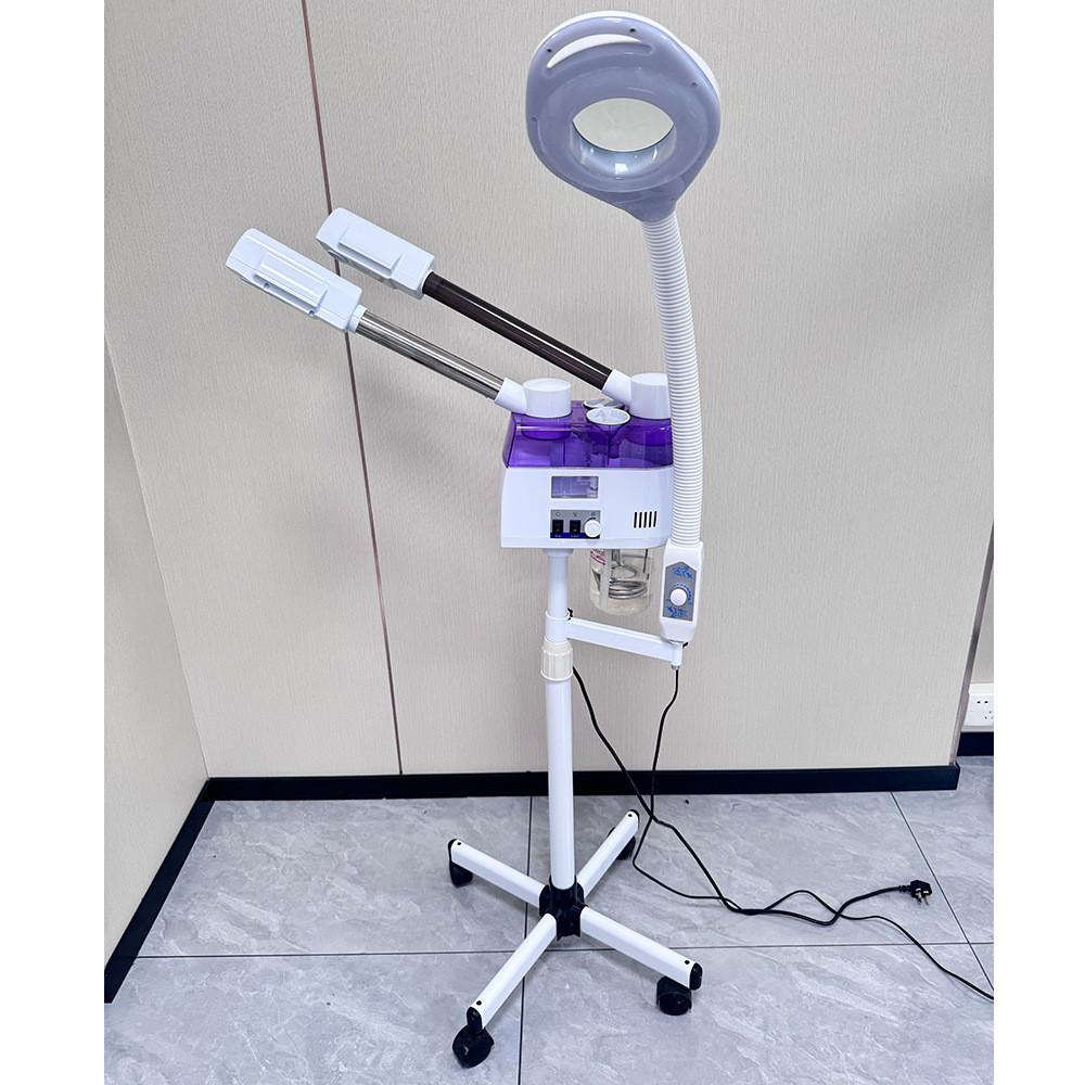 Double Tube Facial Steamer Professional Moisturizing Spray Face Beauty Instrument Beauty Salon Cold And Hot Sprayer