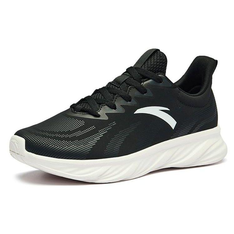 Anta Mesh Comfortable Low-Top Casual Running Shoes Men Sneakers Black Gray White 112235571-8