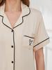 European and American Summer Pajama Set: Women's Cardigan, Short Sleeve Shirt, and Shorts