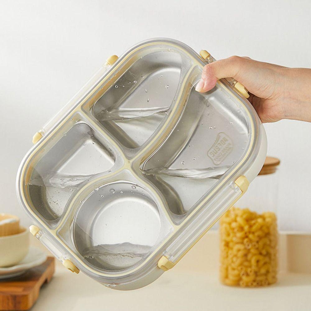 Divided Insulated Lunch Box Detachable Compartment Lunch Box Food Storage Container  Worker