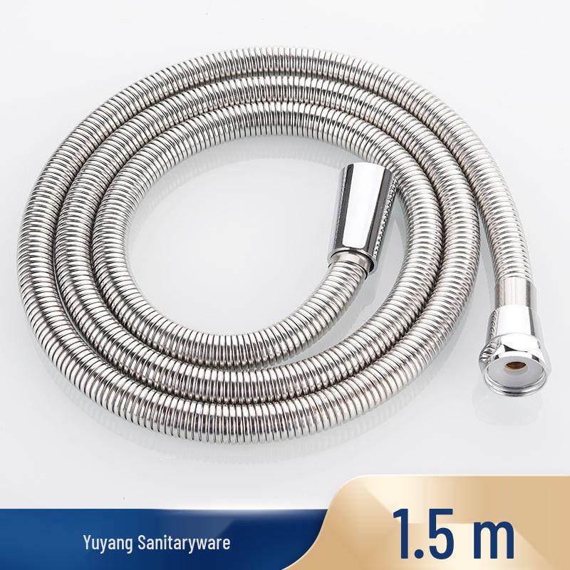 High-Pressure Stainless Steel Shower Hose - Explosion-Proof for Cold & Hot Water