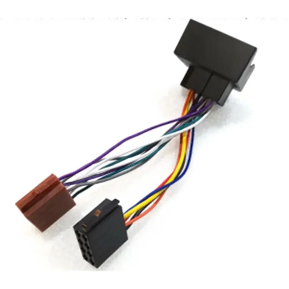 Car ISO Radio Stereo Wiring Harness Adapter For Golf ISO Cable Connector Plug 12V Car Electronics Accessories