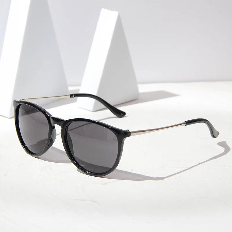 1Pcs Retro Cat Eye Sunglasses Women Designer Metal Polaroid Sun Glasses Female Black Vintage Fashion Ladies Oculos De Sol