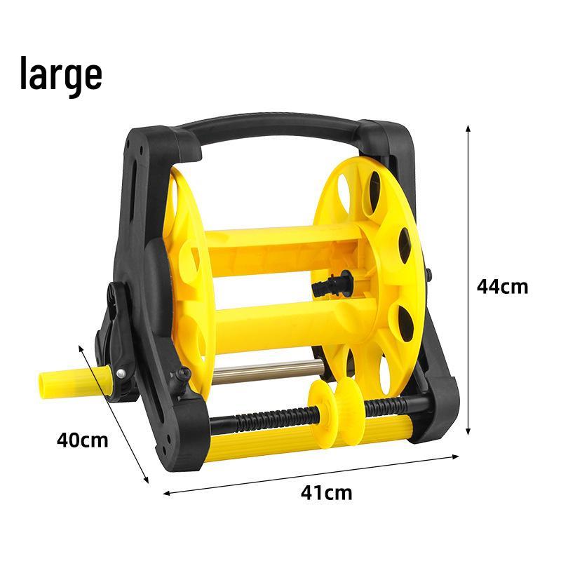 Portable Hose Pipe Storage Rack with High-Pressure Water Gun for Car Washing and Watering