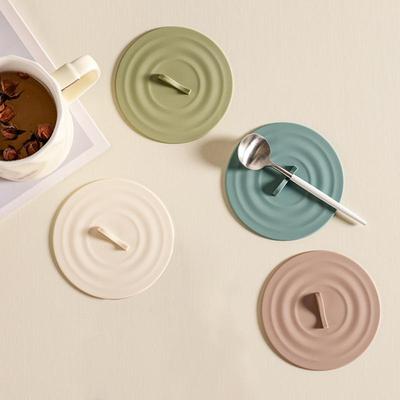 Silicone Dust Proof Lids Cup Lid Reusable Sealing Suction Cup Mugs Cover Dustproof Leakproof Tea Coffee Lid Cup Accessories