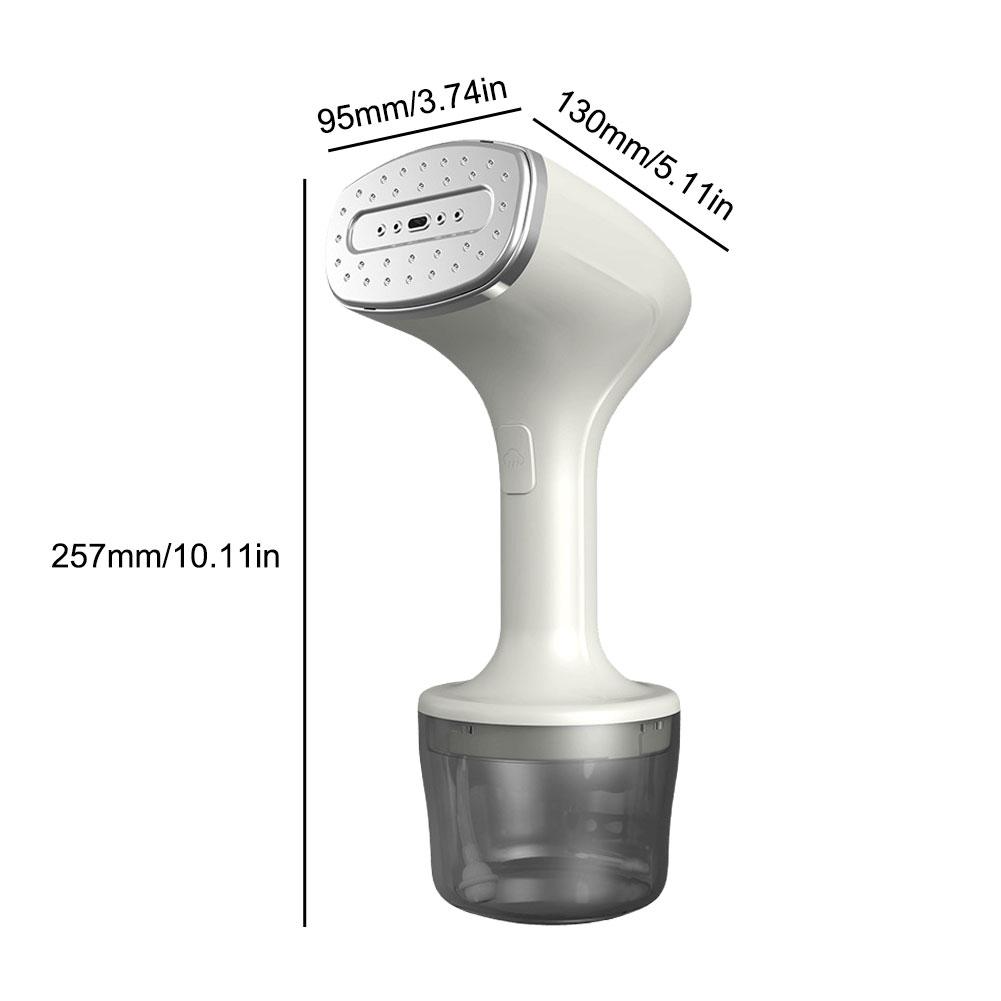 Handheld Garment Steamer Electric Mite Removal Steamer Fast Heat-up Portable Iron Steamer Detachable Water Tank for Home Travel