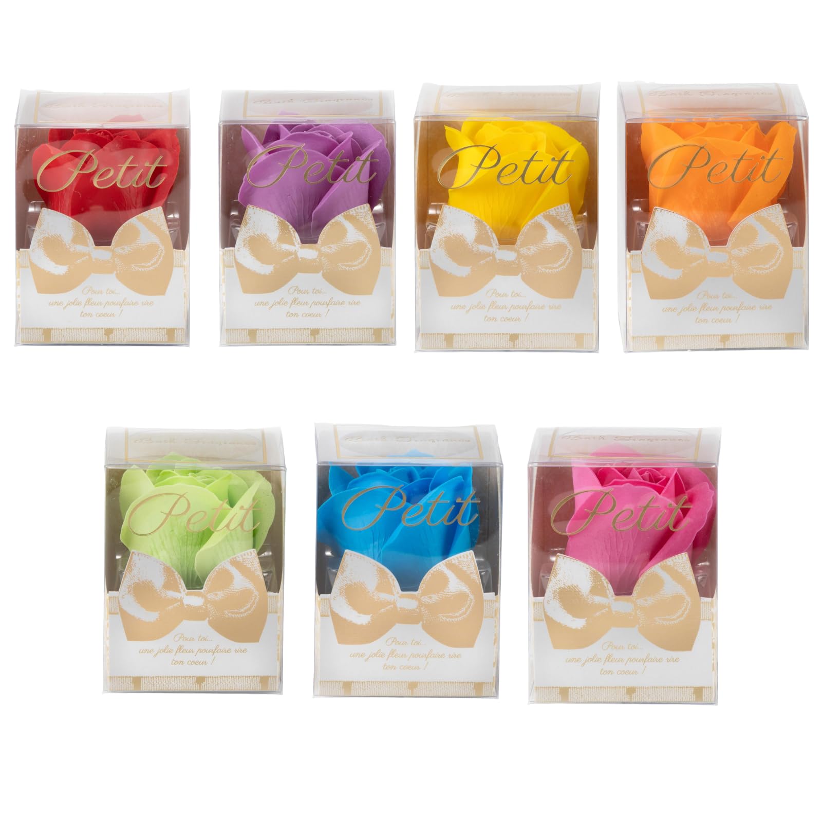 Soap Flower Bath 1 Petit 7 Colors Prize Item 832888 Q-FLA Bomb, Rose, Set, Gift, Present, Celebration, Giveaway, Event, Novelty,