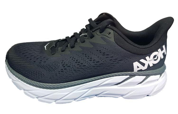 HOKA ONE ONE Clifton 7 Low Black White 1110534-BWHT 42