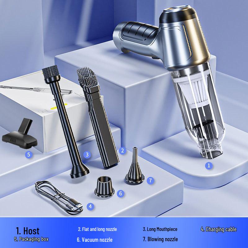 Rechargeable Wireless Handheld Car Vacuum Cleaner with Brushless Motor and High Power Dust Blower