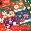 60Sheets Cartoon Christmas Sticky Notes Cute Shaped Memo Pad Christmas Gift Decoration Self-Adhesive Bookmarks School Supplies