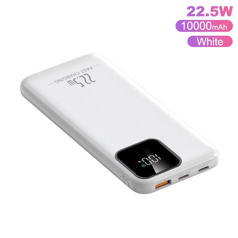 20000mAh Powerbank Bærbar Lader Power Bank 22.5W Superrask Lading med LED Batteridisplay Power Bank For iphone Samsung