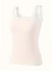 Elegant Lace Trim Women Camisole Solid Color Vest, Lace Patchwork, Round Neck Camisole Women's Top