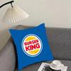 HHun BurgeRr King Brand Cushion Cover Pillowcase Ultra Soft Skin Friendly Fabric Cloud Like Comfort Concealed Zipper