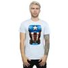 Marvel Mens Captain America Chest Burst T-Shirt